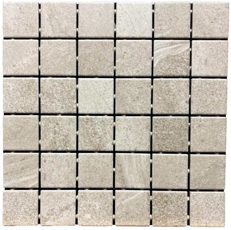 Edmonton Sandy Beige 2x2 Matte Porcelain Mosaic Tile 12x12