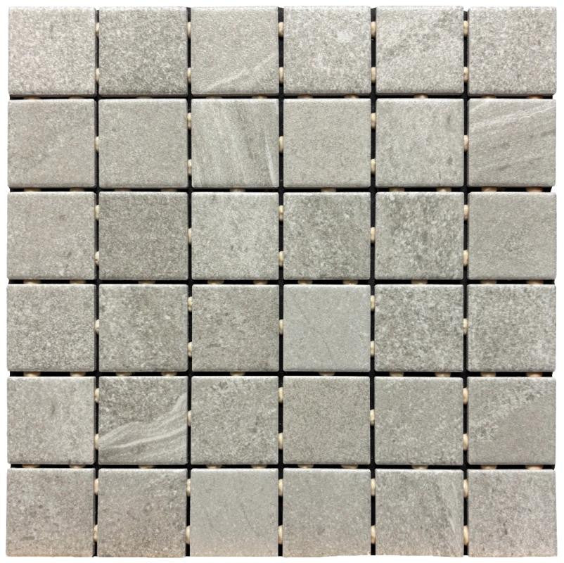 Edmonton Steely Gray 2x2 Matte Porcelain Mosaic Tile 12x12
