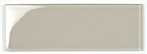 Clear Creme 4x12 Glass Subway Tile