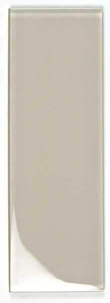 Clear Creme 4x12 Glass Subway Tile