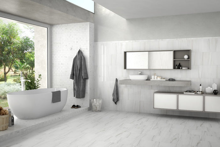Ontario Blanco 10x13 Glossy Ceramic Wall Tile 2