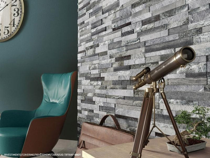 Tiffany 3D Grey 6x24 Ledger Look Porcelain Wall Tile 2