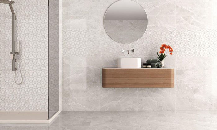 Ariana White 10x27 Glossy Ceramic Wall Tile 3
