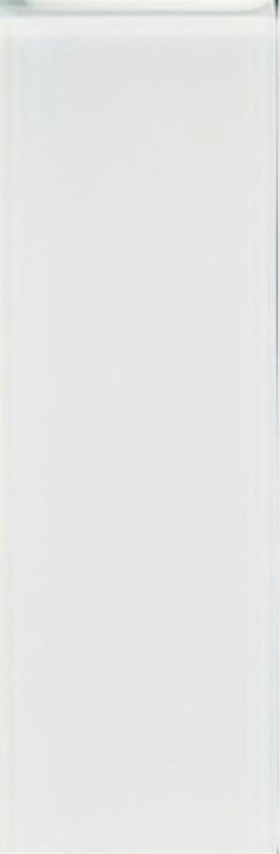 White 8mm Glass Wall Tile 3x9 1