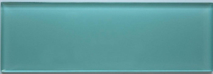 Aqua 3x9 Glass Subway Tile 2