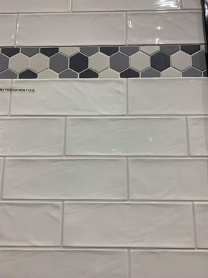 Boulevard White 4x12 Ceramic Subway Tile