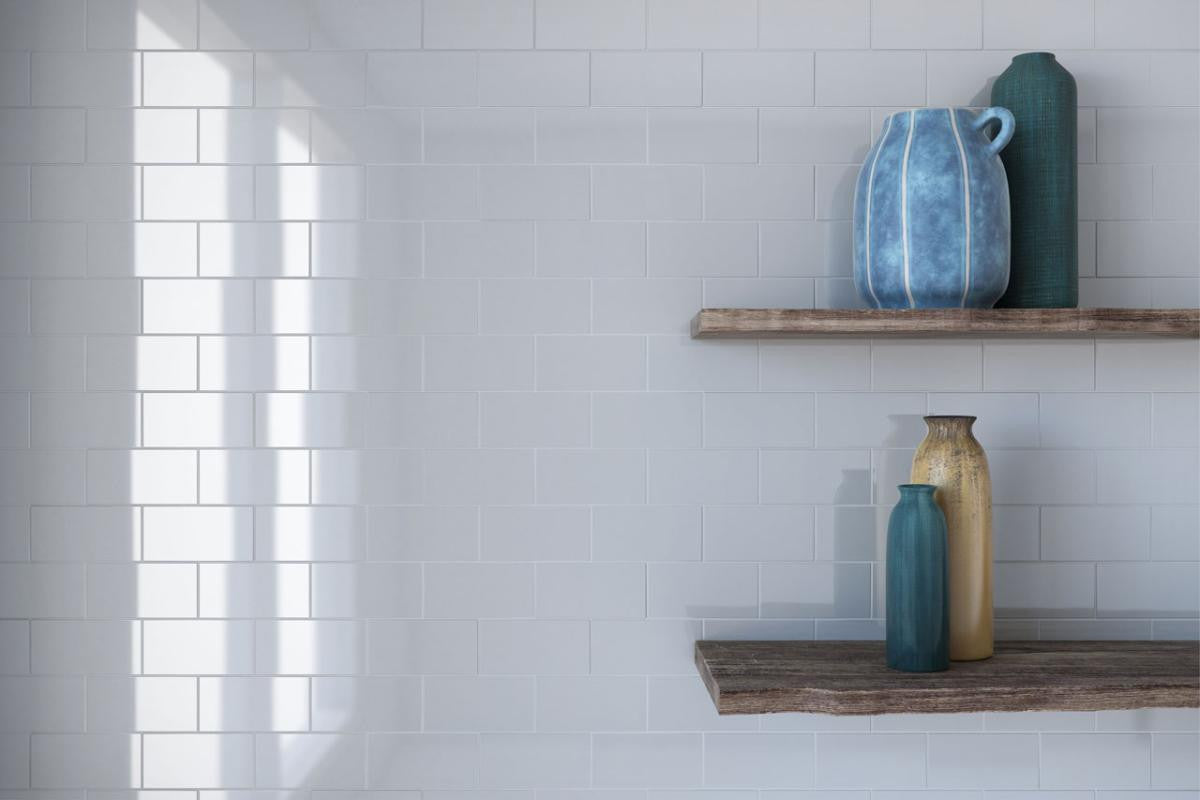 Natural Cinza Glossy 4x16 Ceramic Subway Tile