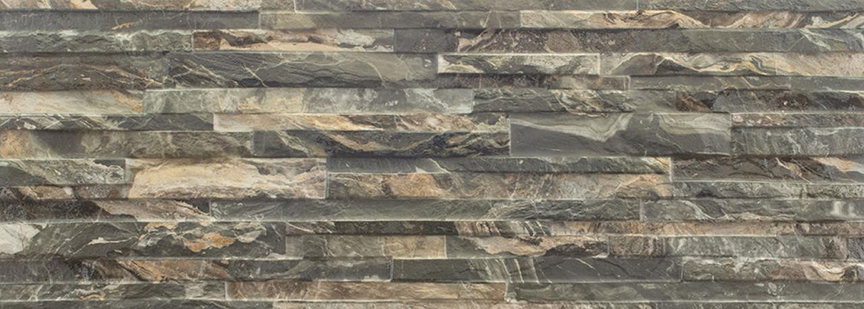 Thuy Emperador 13x36 Textured Porcelain Wall Tile