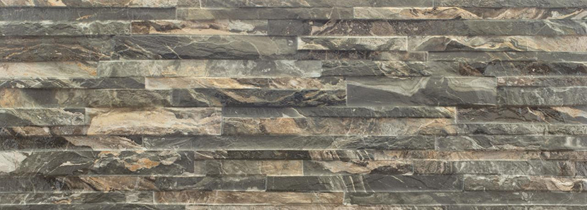 Thuy Emperador 13x36 Textured Porcelain Wall Tile