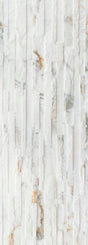 Thuy Blanco 3D Textured Ledger Look 13x36 Porcelain Wall Tile