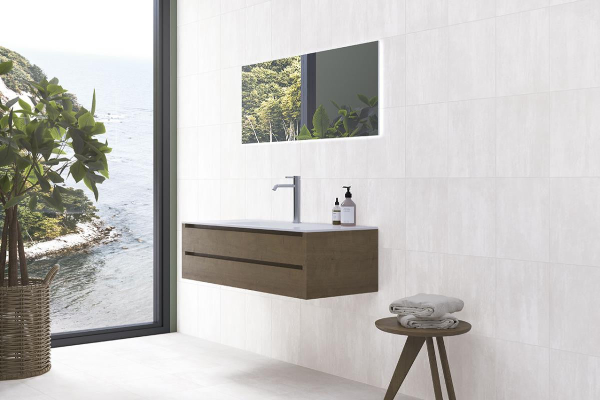 Ocean White 10x13 Ceramic Wall Tile