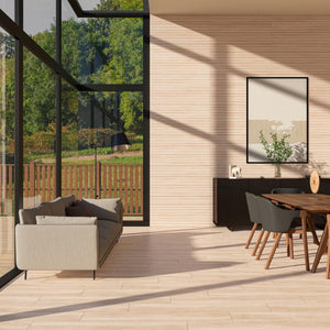 Helsinki RLV Haya 24x48 Fluted Wood Look Porcelain Wall Tile