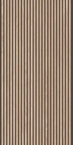 Canne 3D Ecru Black 24x48 Relief Porcelain Wall Tile