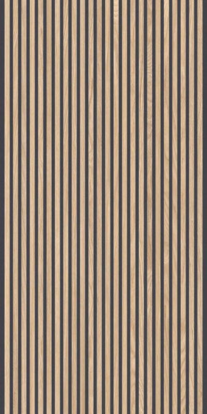 Canne 3D Ecru Black 24x48 Relief Porcelain Wall Tile