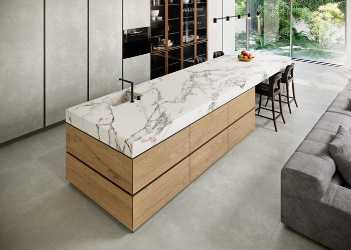 Coverlam Calacata Vaglie 48x109 Marble Look Porcelain Panel Porcelain Tile 2