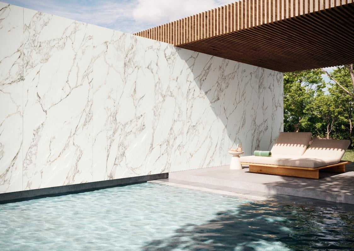Coverlam Calacata Vaglie 48x109 Marble Look Porcelain Slab