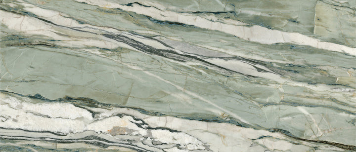 Marmoteca Verde Picasso Lux3D 48x110 Marble Look Porcelain Tile