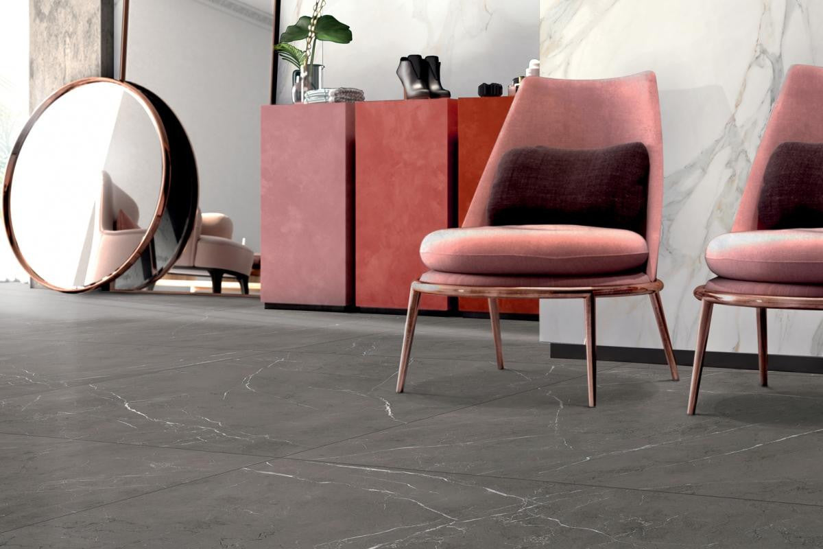 Marmoteca Grey Stone 48x110 Marble Look Porcelain Slab