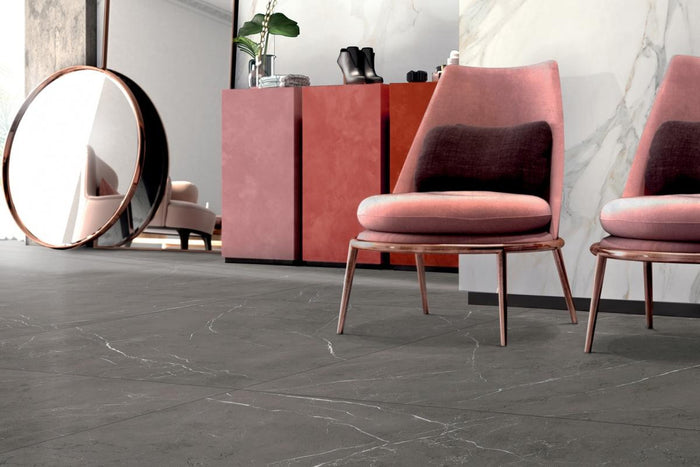 Marmoteca Grey Stone 48x110 Marble Look Porcelain Panel Porcelain Tile 3
