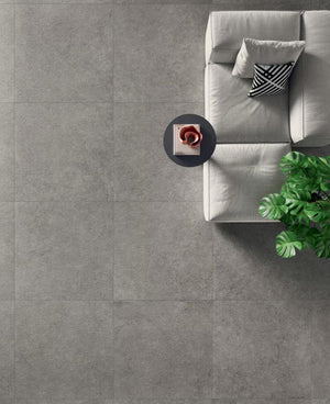 Pura Grey Chiseled 48x109 Porcelain Slab Tile
