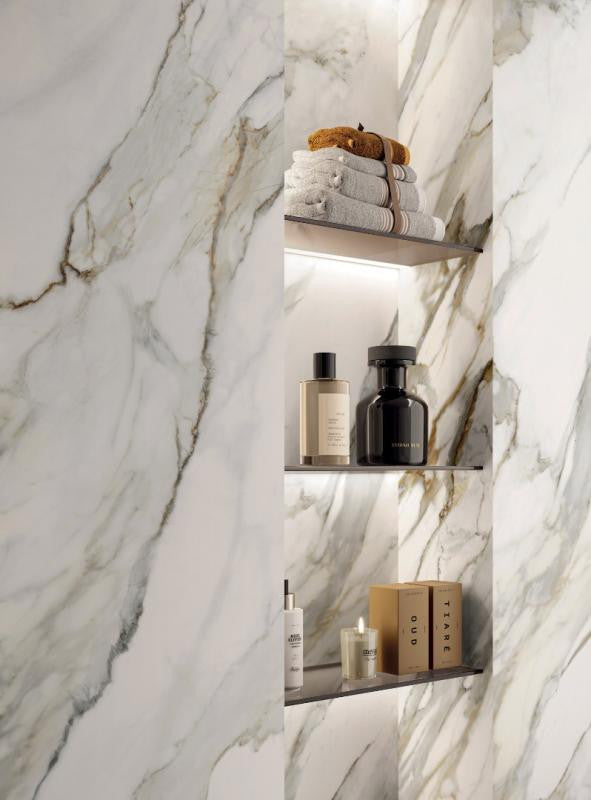 Perpetual Venato Gold 48x109 Marble Look Porcelain Slab