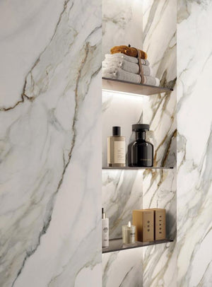 Perpetual Venato Gold 48x109 Marble Look Porcelain Slab