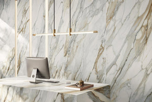 Perpetual Venato Gold 48x109 Marble Look Porcelain Slab
