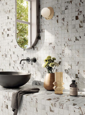 Perpetual Breccia Warm 48x109 Marble Look Porcelain Slab