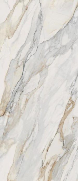 Perpetual Venato Gold Polished 48x109 Marble Look Porcelain Slab