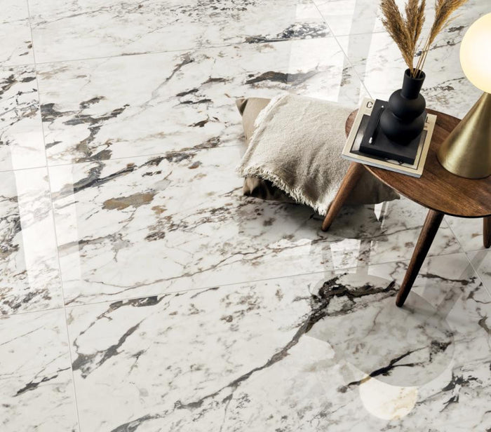 Perpetual Breccia Warm Polished 48x109 Marble Look Porcelain Panel Porcelain Tile 4