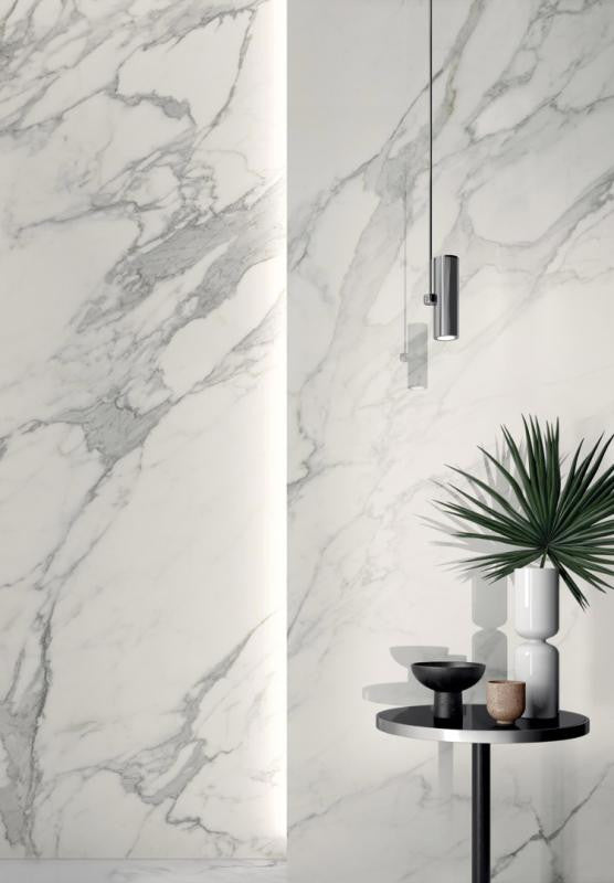 Synestesia Pure Statuario 48x109 Marble Look Porcelain Panel Porcelain Tile 3
