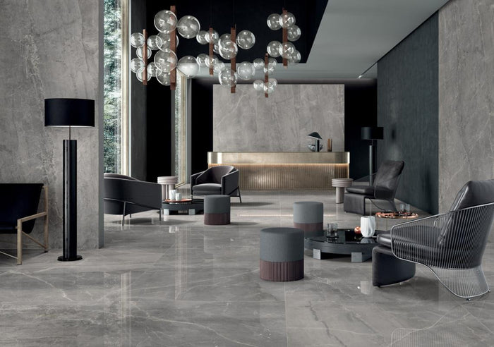 Synestesia Gray Marble 48x109 Polished Porcelain Panel Porcelain Tile 4