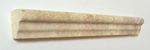 Antique Gold Travertine 1.5x12 Honed Crown Molding