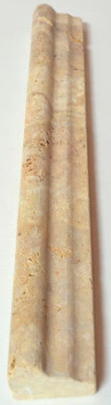 Antique Gold Travertine 1.5x12 Honed Crown Molding 2