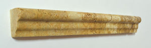 Antique Gold Travertine 1.5x12 Honed Crown Molding