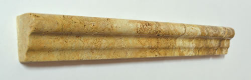 Antique Gold Travertine 1.5x12 Honed Crown Molding 3