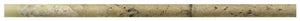 Antique Onyx Tumbled Travertine Pencil Liner 3/4x12