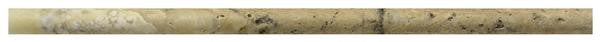 Antique Onyx Tumbled Travertine Pencil Liner 3/4x12 3