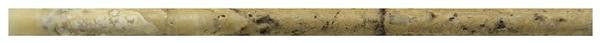 Antique Onyx Tumbled Travertine Pencil Liner 3/4x12 4