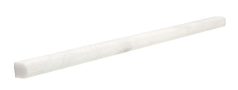 Carrara White Honed Marble Pencil Liner 0.4x12 2
