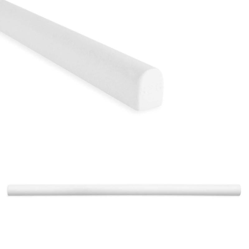 Soho Bright White Matte Cast Stone Pencil Liner 1/2x12