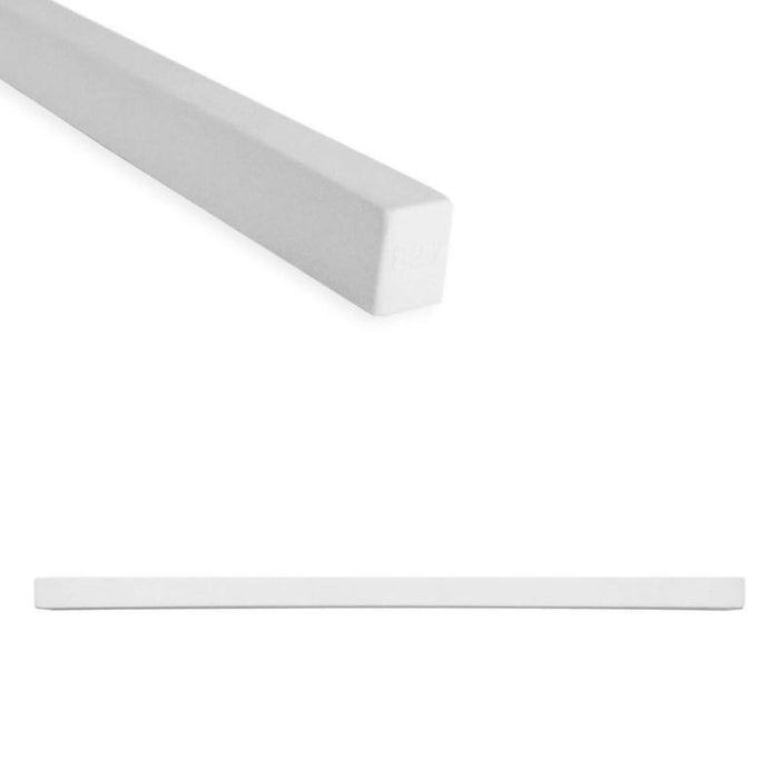 Linear Bright White Matte Cast Stone Pencil Liner 1/2x12 1