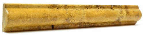 Gold Travertine Tumbled Liner 1-3/4x12