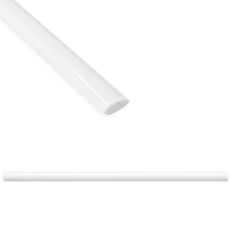 Jolly Stone Bright White Quarter-Round 1/2x12