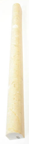 Crema Marfil Honed Marble Pencil Liner 3/4x12 1