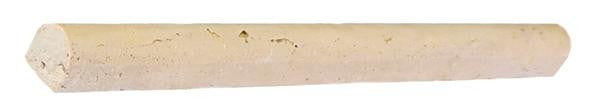 Noce Travertine Pencil Liner Tumbled 3/4x12