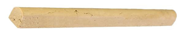 Noce Travertine Pencil Liner Tumbled 3/4x12