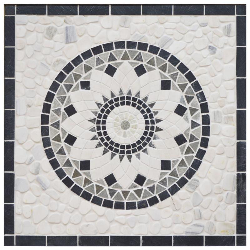 Flower Stone 36x36 Natural Stone Medallion