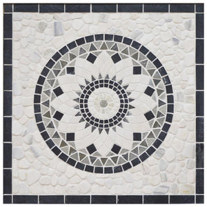Flower Stone 36x36 Natural Stone Medallion