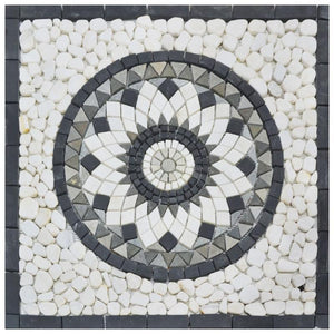 Flower Stone 36x36 Natural Stone Medallion